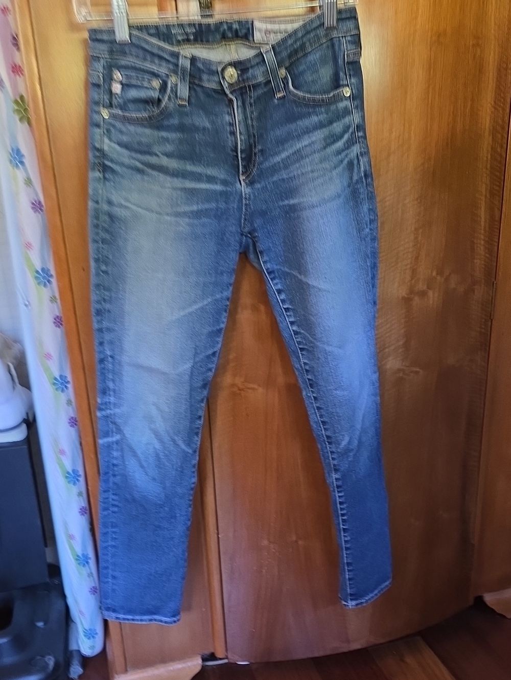 AG Adriano Goldschmed Classic Women's Blue Denim Jeans Prima Crop